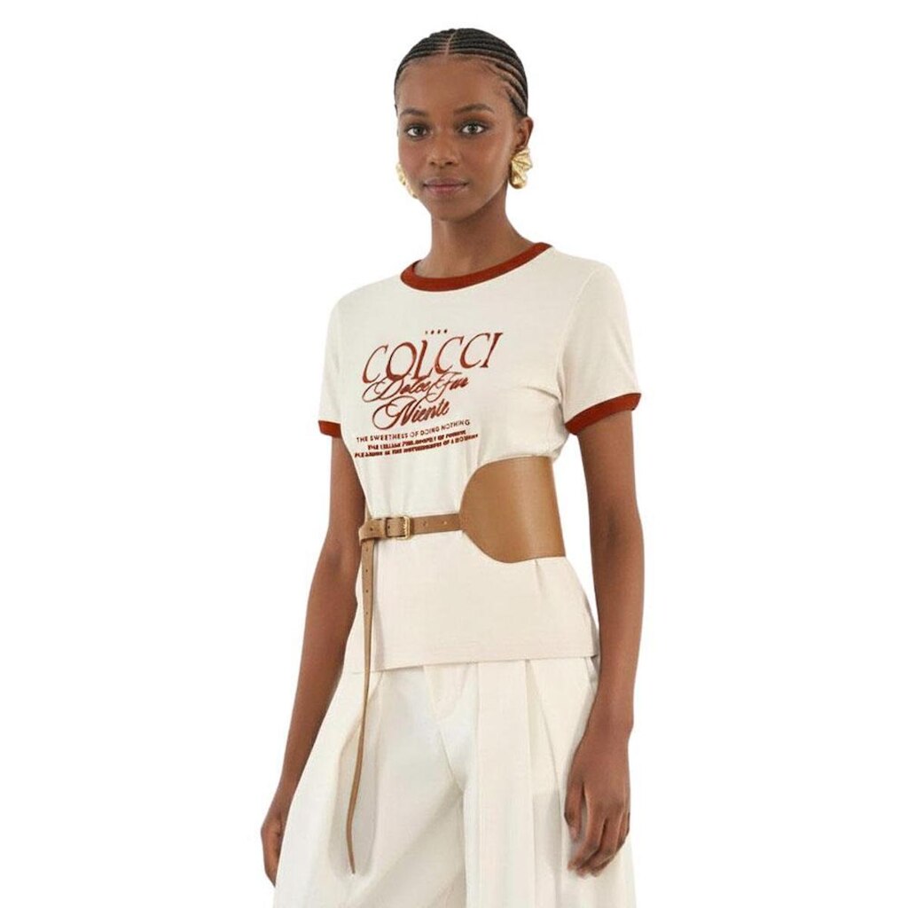 Blusa Colcci Slim Com Estampa Frontal
