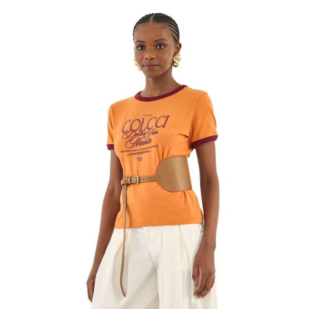 Blusa Colcci Slim Com Estampa Frontal