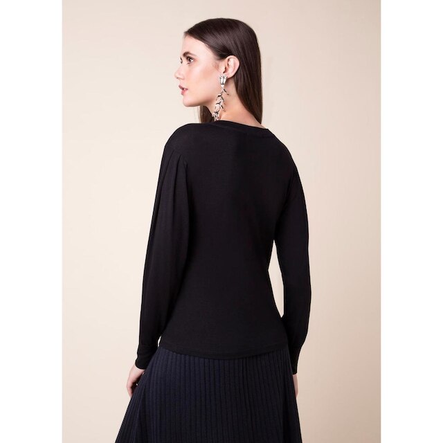Blusa Creponada Preto G