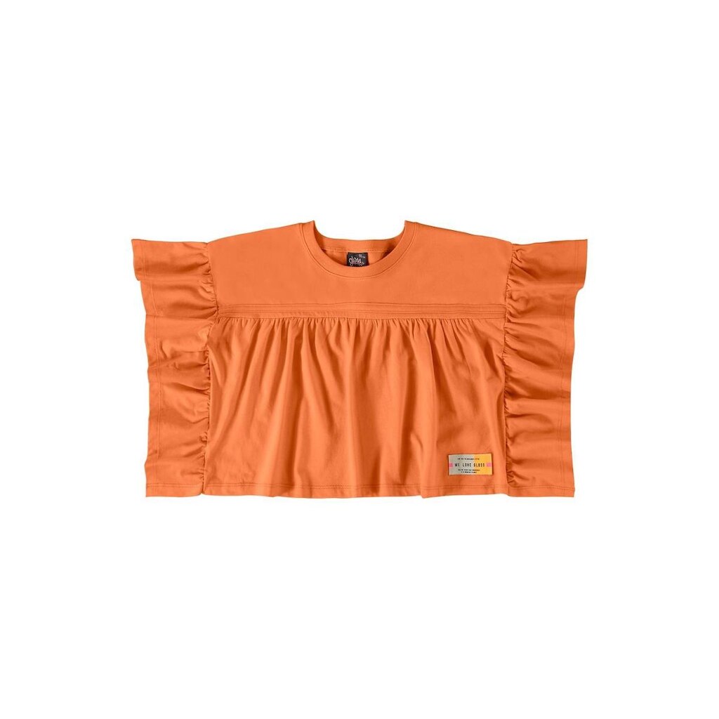 Blusa Cropped com Babados Gloss