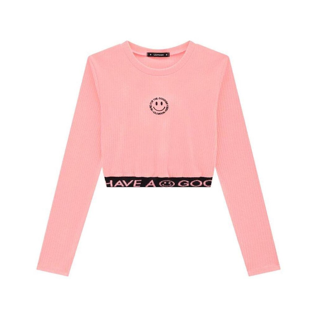 Blusa Cropped Em Canelado Capri Lilimoon Ref 62766