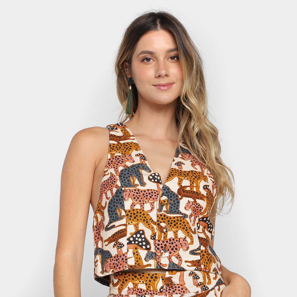 Blusa Cropped Farm Onça Feminina - Estampado é ruim? Blusa Cropped Farm Onça Feminina - Estampado é boa?