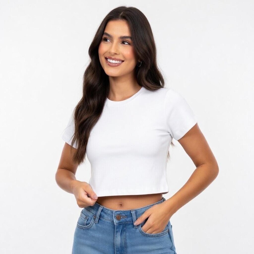 Blusa Cropped Feminina Academia Fitness Treino Manga Curta Básica Lisa Camiseta Blusinha Passeio