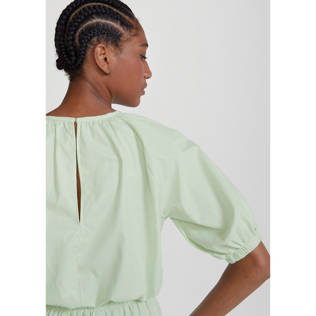 Blusa Cropped Feminina Franzida - HF1XLM5EN4 - Verde Menor preço em Blusa Cropped Feminina Franzida - HF1XLM5EN4 - Verde