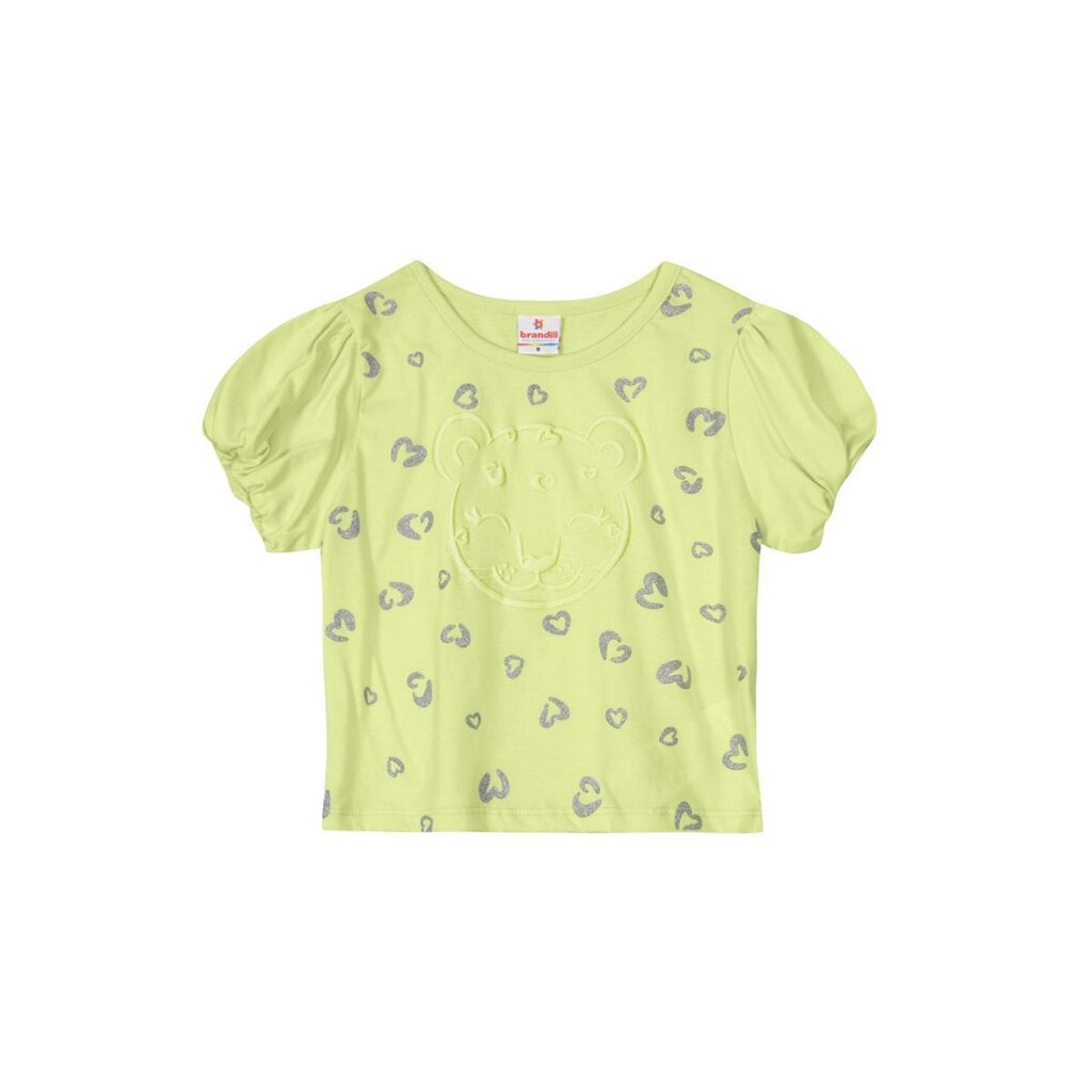 Blusa Cropped Infantil Menina em Malha Brandili Verde