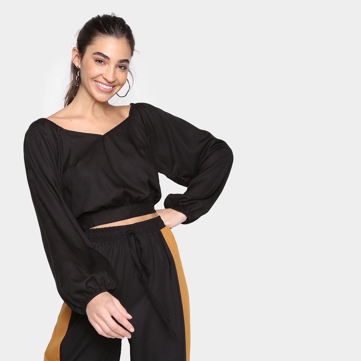 Blusa Cropped Mercatto Laço Costas Feminina - Preto é ruim? Blusa Cropped Mercatto Laço Costas Feminina - Preto é boa?