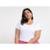 Blusa Cropped Vista   Canelada Amarração - Branco