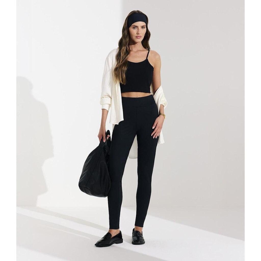Blusa De Alça Feminina Em Ribana Maxi Veev Preto