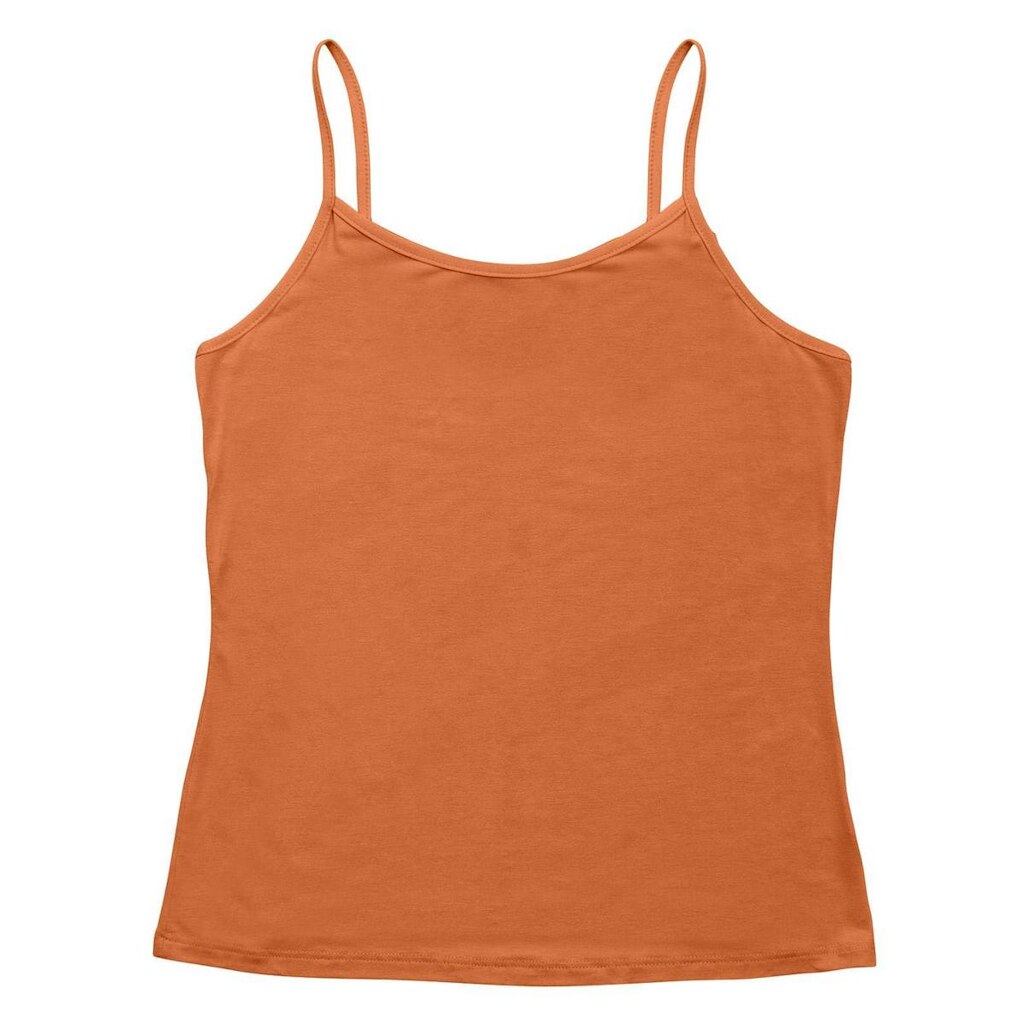 Blusa de Alça Feminina Viscotorcion Básica Rovitex Marrom