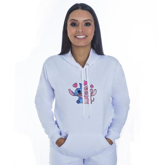 Casal Lilo Stitch Blusa Moletom Casal Blusa De Frio Estampa Stitch