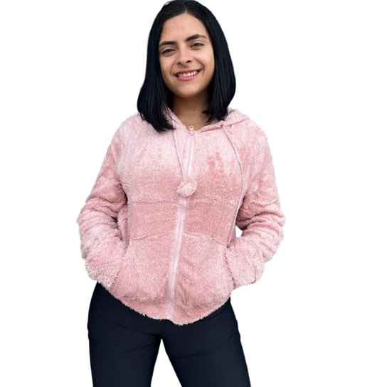 Blusa De Frio Feminina Casaco Pelinho Felpudo Peluciada Zattini