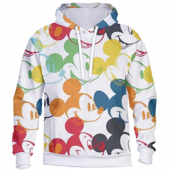 Blusa de Frio Feminina Com Capuz Estampada Moletom Flanelado Confortável