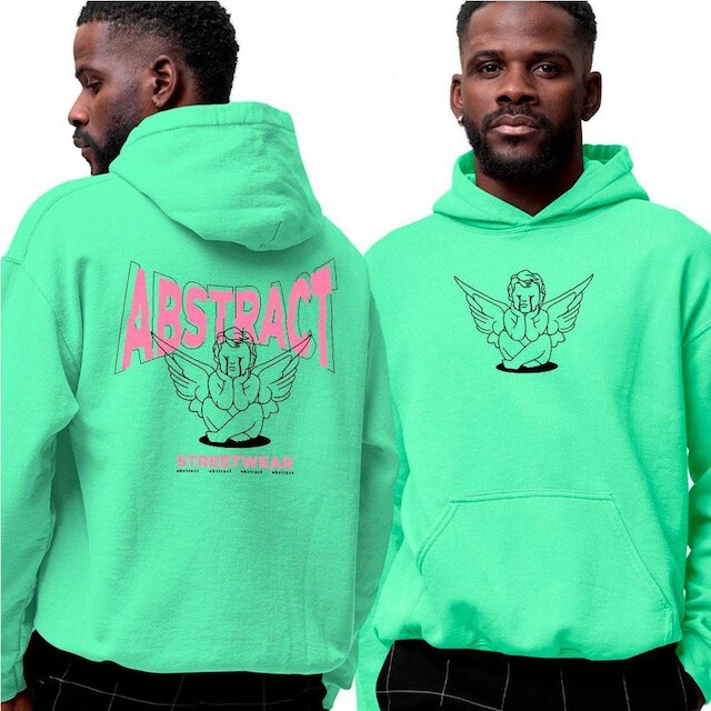 Blusa De Frio Moletom Angel Sad Abstract Streetwear
