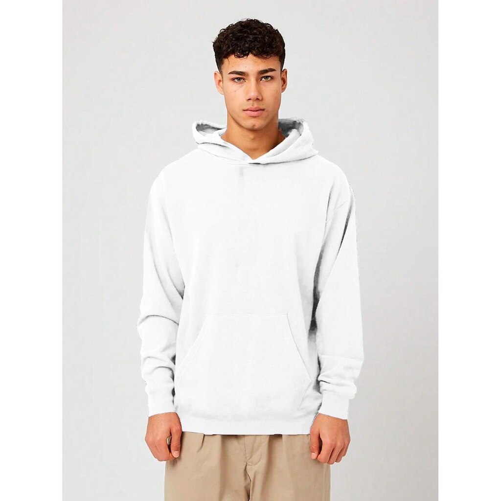 Blusa de Frio Moletom Canguru Masculina com Capuz Slim Fitness