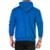 Blusa de Frio Moletom Fechado Com Bolso e Capuz Flanelado Casual - Azul