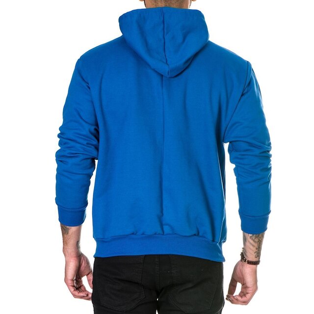 Blusa de Frio Moletom Fechado Com Bolso e Capuz Flanelado Casual