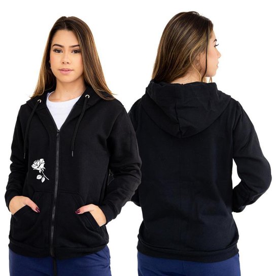 Blusa Moletom Blusa De Frio De Tactel Capuz Casaco De Frio Bege