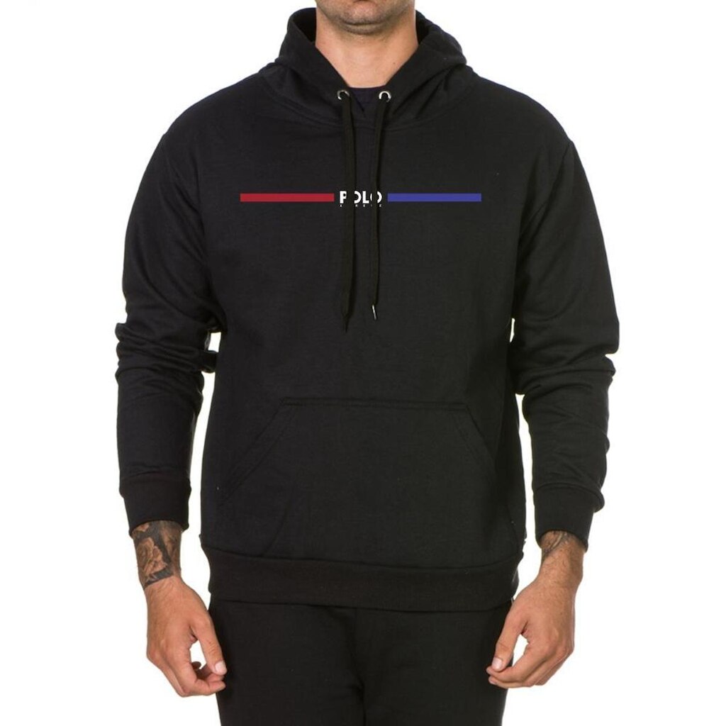 Blusa de Frio Moletom Flanelado com Bolso e Capuz Comforto Xtreme do P ao EXG