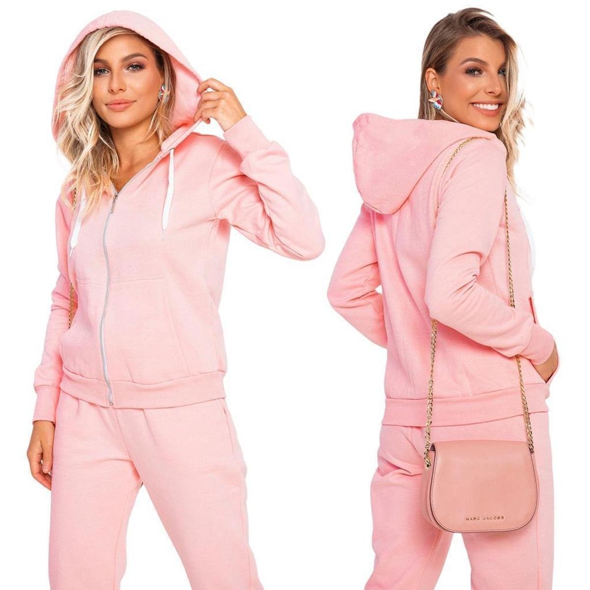 Blusa De Frio Moletom Flanelado Com Capuz e Zíper Inverno Modelo Canguru Menor preço em Blusa De Frio Moletom Flanelado Com Capuz e Zíper Inverno Modelo Canguru