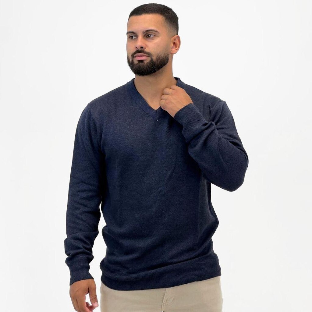 Blusa de Lã Mormaii Básica Gola V Masculina