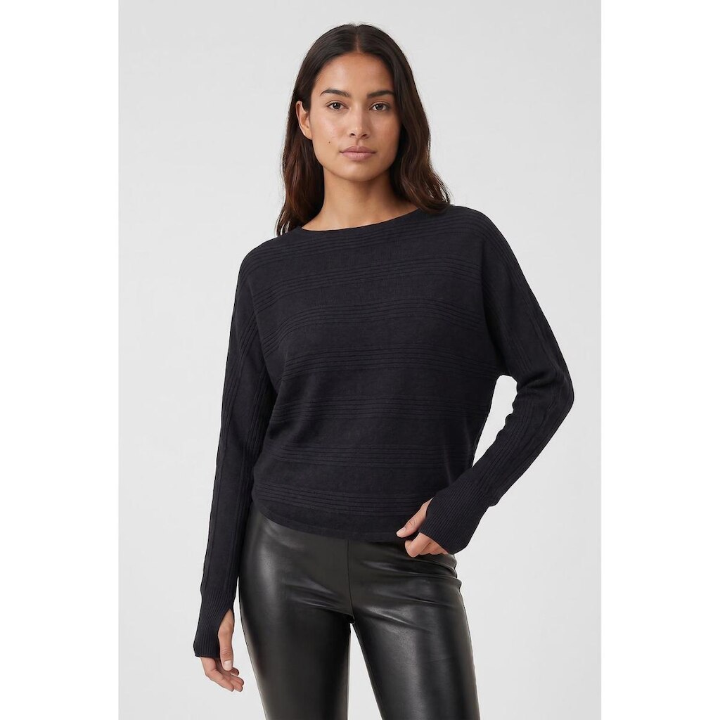 Blusa de malha feminina manga morcego com dedinho 61195