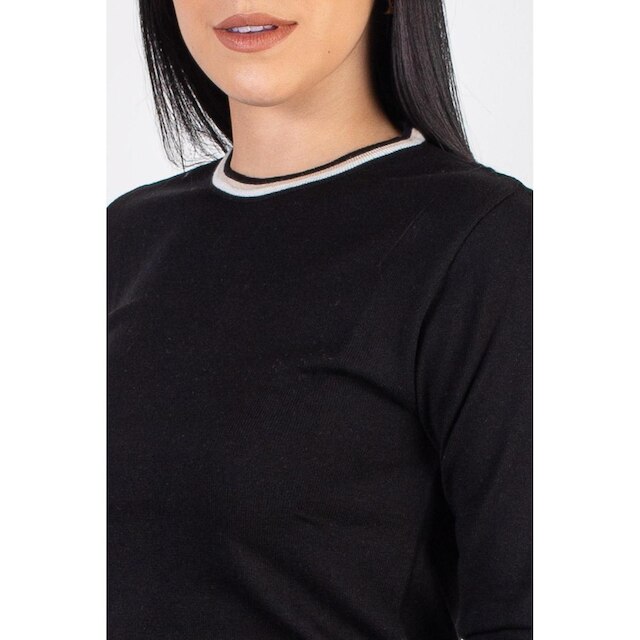 Blusa de malha manga longa 60007 - GG - Azul marinho