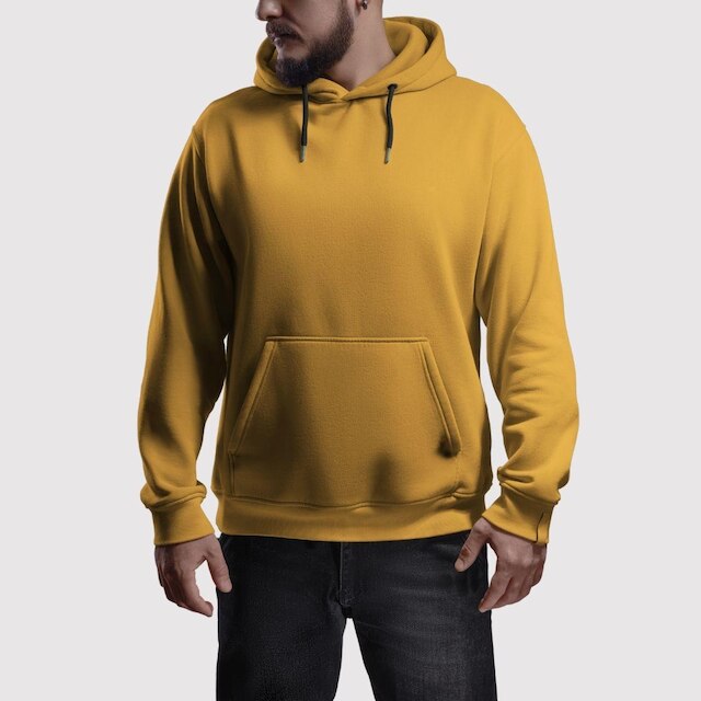 Blusa De Moletom Canguru Com Capuz Casual Flanelado