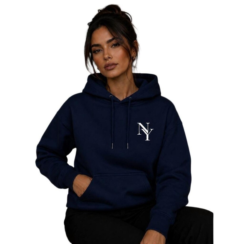 Blusa de Moletom Canguru Feminino Capuz Ajustavel Blusa Frio