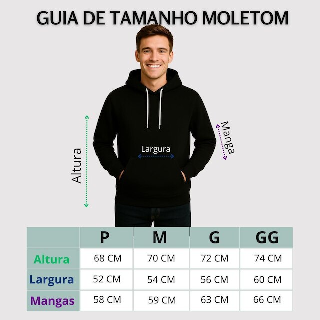 Blusa de Moletom Canguru Unissex Moderno Estampado