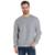 Blusa de Moletom Careca Masculino Básico Liso Sem Capuz - Mescla