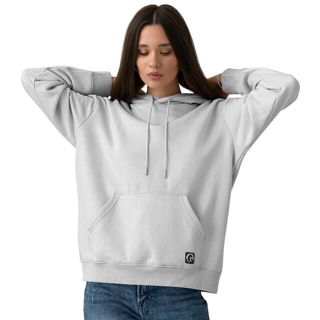 Blusa de Moletom Feminino Básico de Frio Canguru Flanelado