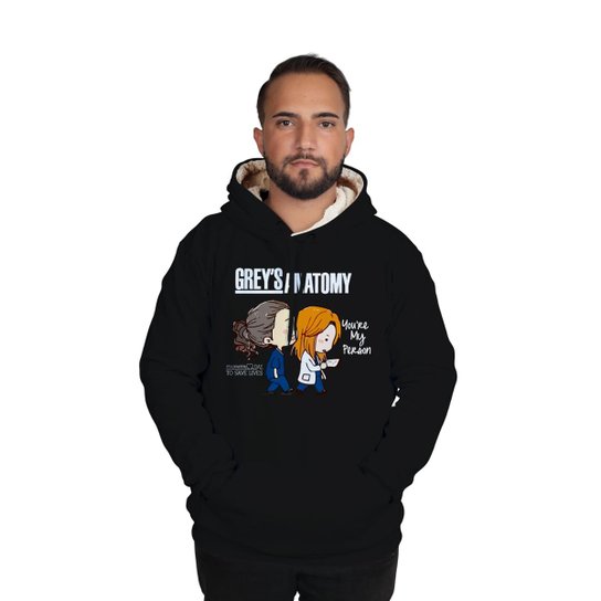 Moletom Casaco Greys Anatomy Feminino Blusa Moletom Feminino