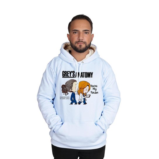 Moletom Masculina Blusa Moletom Grey's Anatomy Blusa De