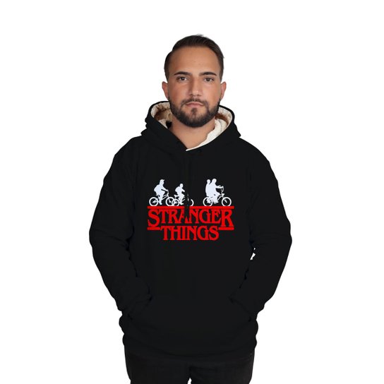 Blusa de Moletom Stranger Things Lançamento Moletom Unissex Zattini