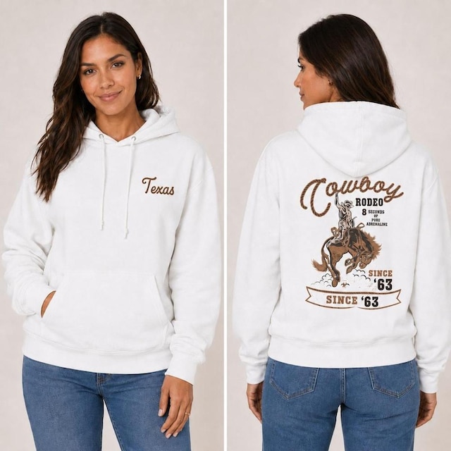 Blusa de Moletom Unissex Country Texas Algodão Flanelada