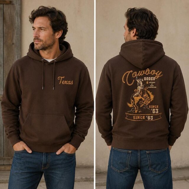 Blusa de Moletom Unissex Country Texas Algodão Flanelada