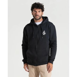 Blusa De Moletom Volcom Canguru Iconic Stone Original Logo
