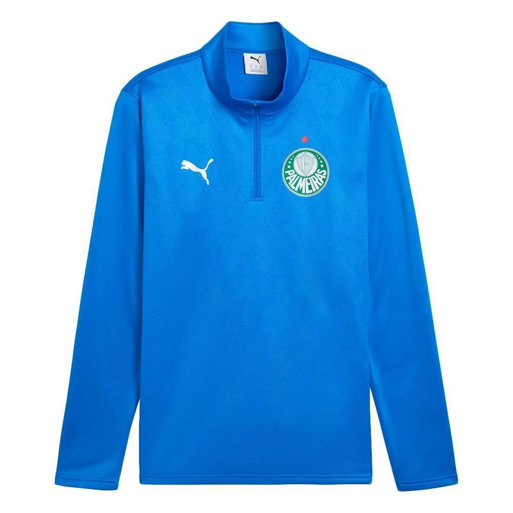 BLUSA DE TREINO PUMA PALMEIRAS WARM SE MASCULINO - ROYAL M