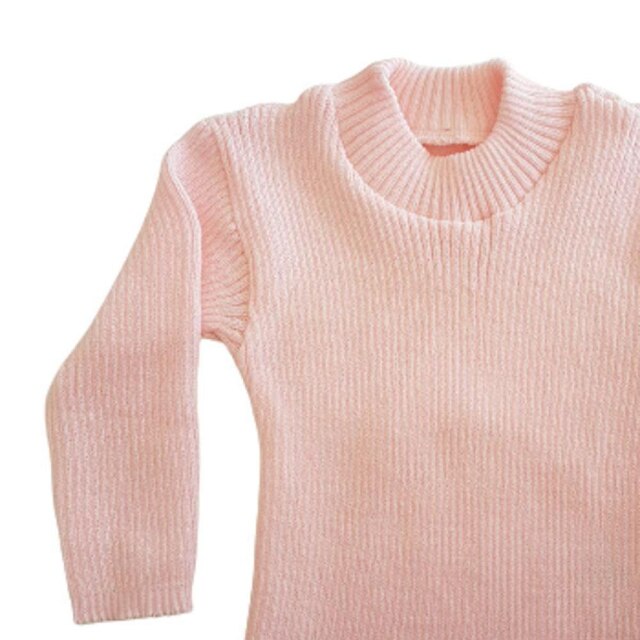 Blusa de Tricô Rosa Tricô Kids