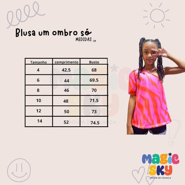 Blusa de um Ombro só com Estampa de Gatinhos