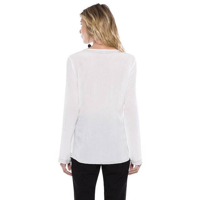 Blusa Detalhe Picueta Off white G