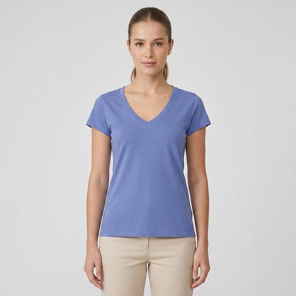 Blusa Dudalina Dec V Peruan Feminino