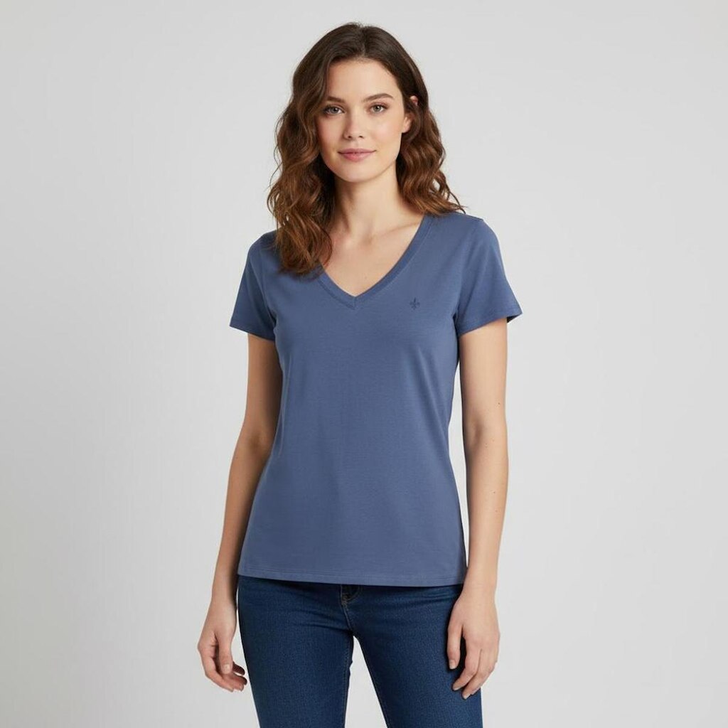 Blusa Dudalina Dec V Pima Touch Feminino