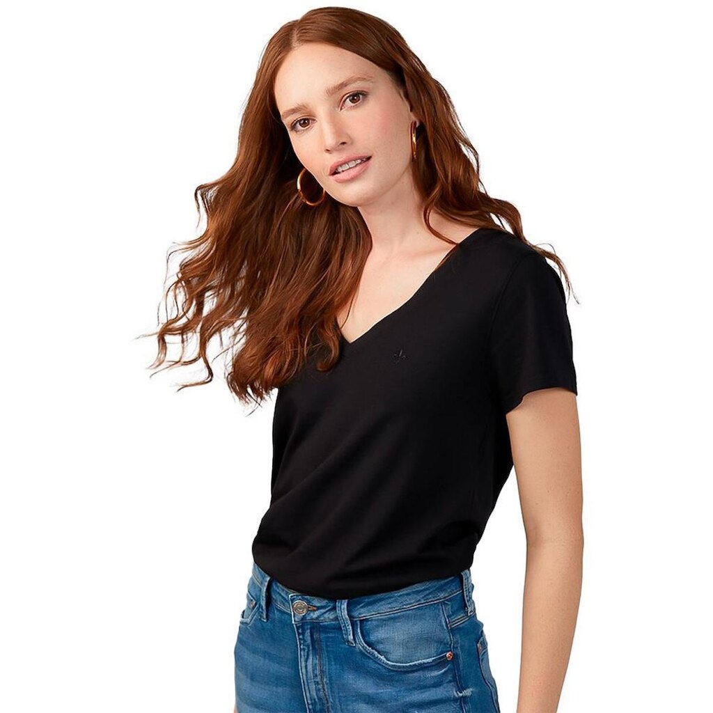 Blusa Dudalina Decote V Feminino