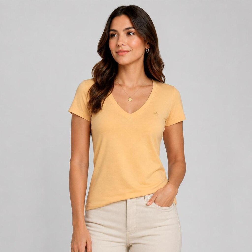 Blusa Dudalina Decote V Feminino