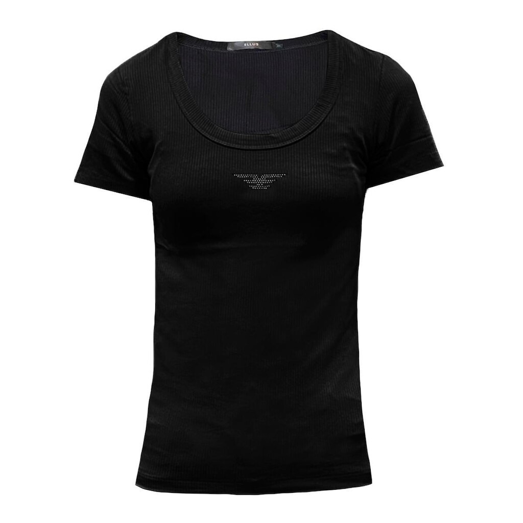 Blusa Ellus Baby Look Canelada Hotfix