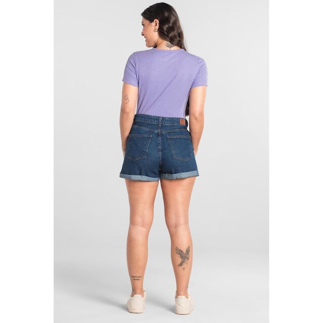 Blusa em Ribana Canelada Just Basic