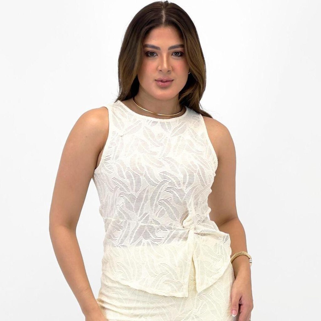 Blusa Enfim Regata em Renda Feminina