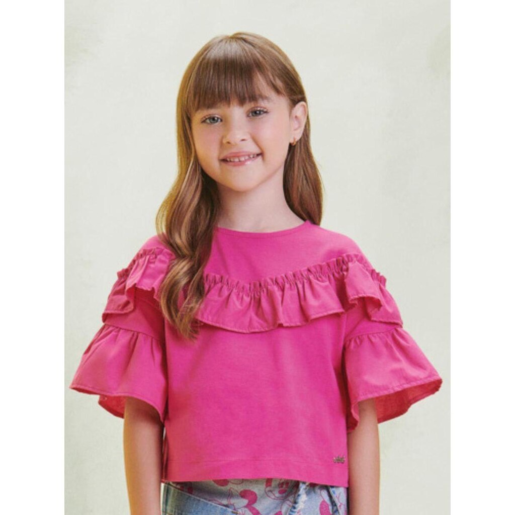 BLUSA ESSENTIAL COM BABADO ANIMÊ