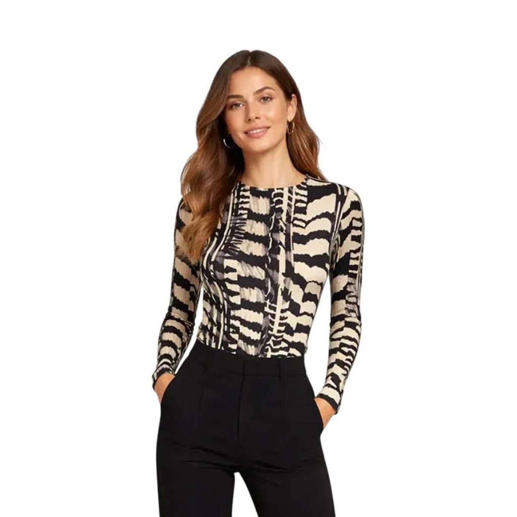 BLUSA ESTAMPADA SOMMER CANELADA